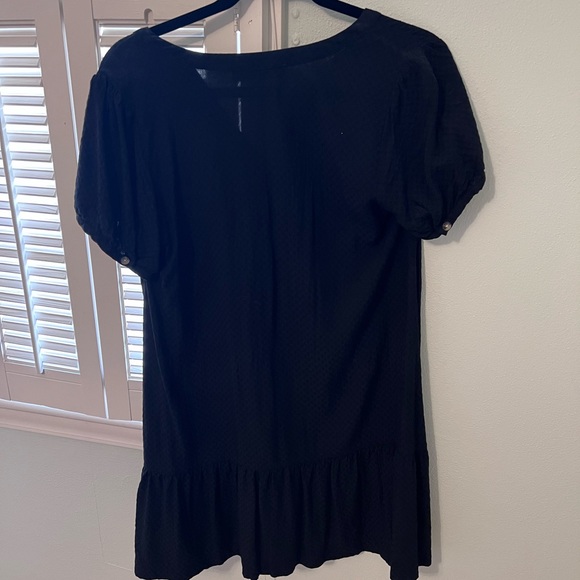 Black, Loft, babydoll button up dress - Picture 2 of 2